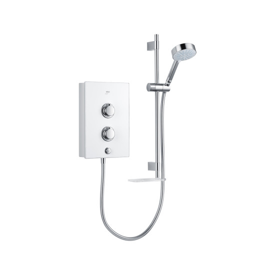 Mira Decor 8.5Kw White Single Outlet Shower 1.1894.007 Mira Decor 8.5Kw White Single Outlet Shower 1.1894.007