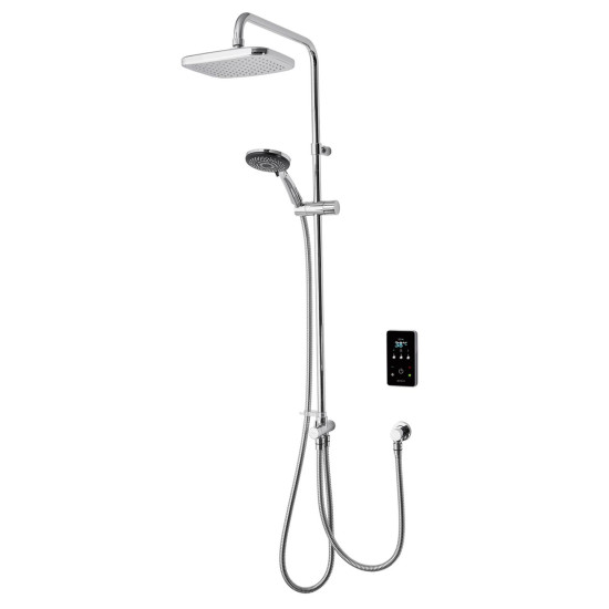 Triton ENVi 9.0kW Thermo Electric Shower with DuElec - Silver