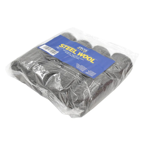 Arctic Hayes Steel Wool Pads Pack of 8 Arctic Hayes Steel Wool Pads Pack of 8