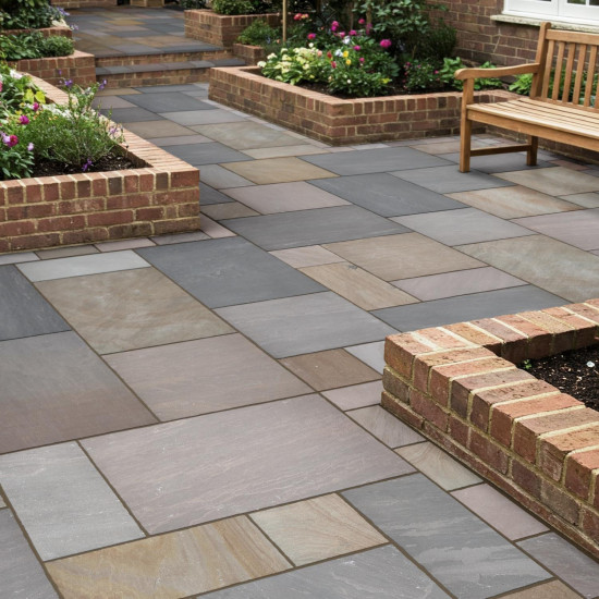 Global Stone Indian Sandstone 18mm Project Pack Sunset Buff 19.52m2 Global Stone Indian Sandstone 18mm Project Pack Sunset Buff 19.52m2