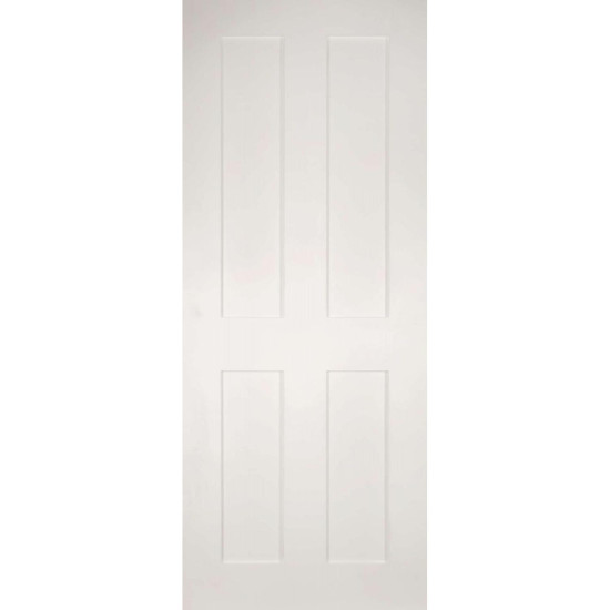 Deanta Eton White Primed Fire Door 30m 1981mm x 762mm x 45mm Deanta Eton White Primed Fire Door 30m 1981mm x 762mm x 45mm