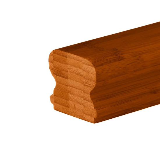 Flair Stairs Bamboo Pear Handrail 41mm Groove 3m Dark Flair Stairs Bamboo Pear Handrail 41mm Groove 3m Dark