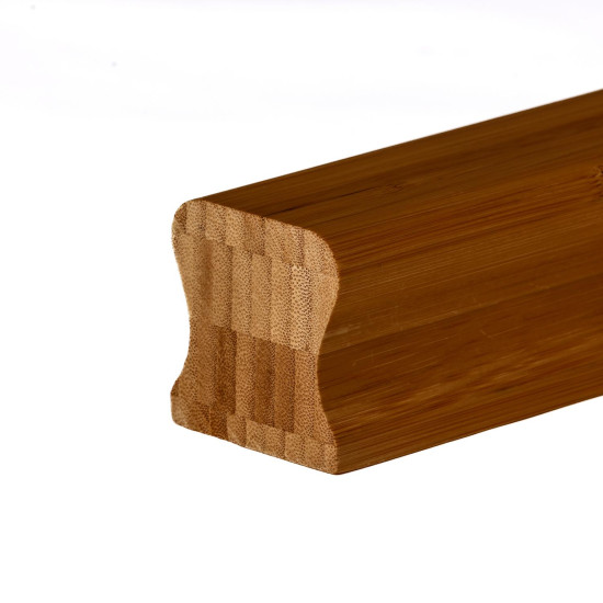 Flair Stairs Bamboo Deep Traditional Handrail 41mm Groove 1.8m Dark