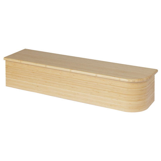 Flair Stairs Bamboo 21mm Single Going Bullnose Rise & Tread Rh Light Flair Stairs Bamboo 21mm Single Going Bullnose Rise & Tread Rh Light