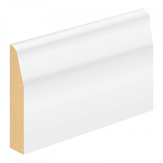 Silktrim MDF Skirting Splayed and Round Profile 27 18MM X 144MM X 5400MM Silktrim MDF Skirting Splayed and Round Profile 27 18MM X 144MM X 5400MM