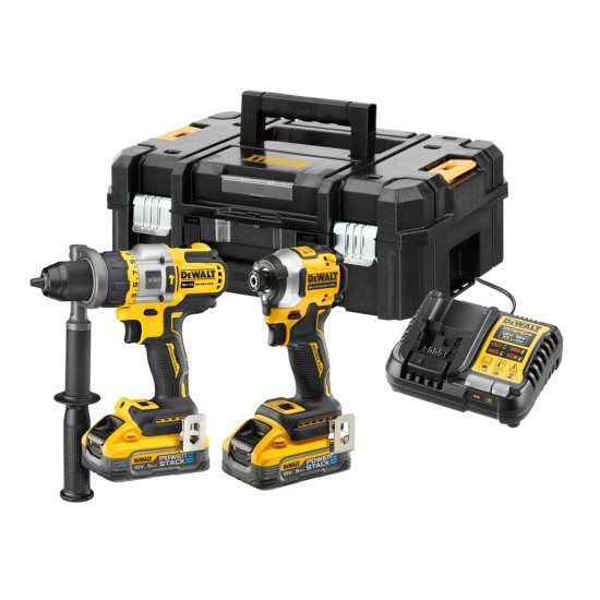 DeWalt 18V XR Brushless Compact Twin Kit 2 x POWERSTACK Batteries DeWalt 18V XR Brushless Compact Twin Kit 2 x POWERSTACK Batteries