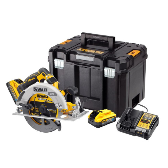 DeWalt 18V XR Brushless 190mm Circular Saw - 2 X POWERSTACK 5Ah DeWalt 18V XR Brushless 190mm Circular Saw - 2 X POWERSTACK 5Ah