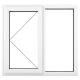 Crystal Triple Glazed Window White Lh 1190 x 1040mm Clear