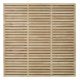 Pressure Treated Contemporary Double Slatted Fence Panel 1.8m x 1.8m - Pack of 4