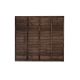 6ft x 5'6in 1.83m x 1.68m Pressure Treated Brown Superlap Fence Panel