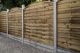 1.8m x 1.8m Pressure Treated Decorative Dome Top Fence Panel - Pack of 5