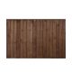 6ft x 4ft 1.83m x 1.23m Pressure Treated Brown Pressure Treated Closeboard Fence Panel - Pack of 4