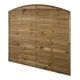 1.8m x 1.8m Pressure Treated Decorative Dome Top Fence Panel - Pack of 3