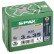 SPAX PZ Flat Countersunk Screw Yellox Coated 3.5 x 35mm Qty 200