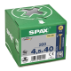 SPAX PZ Flat Countersunk Screw Yellox Coated - 4.5 x 40mm Qty 200