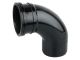 Wavin OsmaSoil S/S bend 87.5° 110mm black