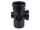 Wavin OsmaSoil S/S bossed access pipe 110mm black