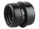 Wavin OsmaSoil S/S boss adaptor (ring-seal) 40mm black