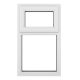 Crystal White Upvc Casement Clear Window 2P Top Opening 905 mm x 965 mm