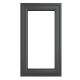 Crystal Grey Upvc Casement Clear Window 1P Right Hand Opening 610 mm x 820 mm