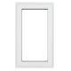 Crystal White Upvc Casement Clear Window 1P Left Hand Opening 610 mm x 820 mm