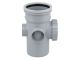 Wavin OsmaSoil S/S bossed access pipe 110mm grey