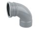 Wavin OsmaSoil S/SW bend 90° 110mm grey