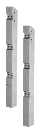 2515mm x 110mm x 100mm Supreme Concrete Fence Post Recessed Inter - Pack of 25