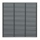 Forest Garden Grey Painted Contemporary Slatted Fence Panel 6ft x 6ft